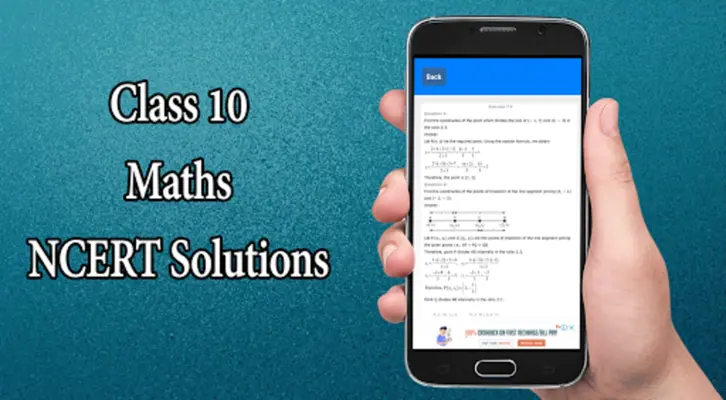 Class 10 Maths NCERT Solutions android App screenshot 1